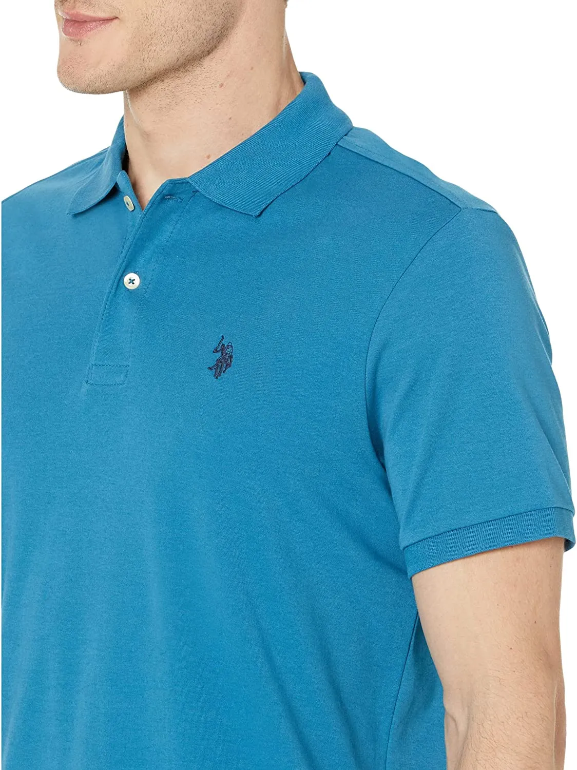 U.S. Polo Assn. Men's Solid Interlock Polo Shirt