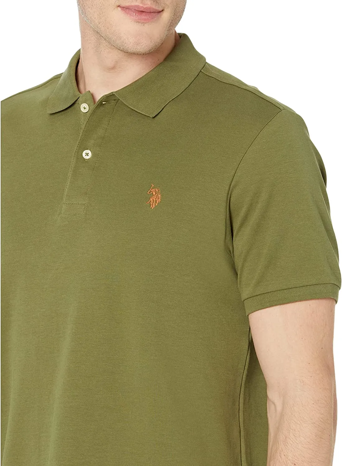 U.S. Polo Assn. Men's Solid Interlock Polo Shirt