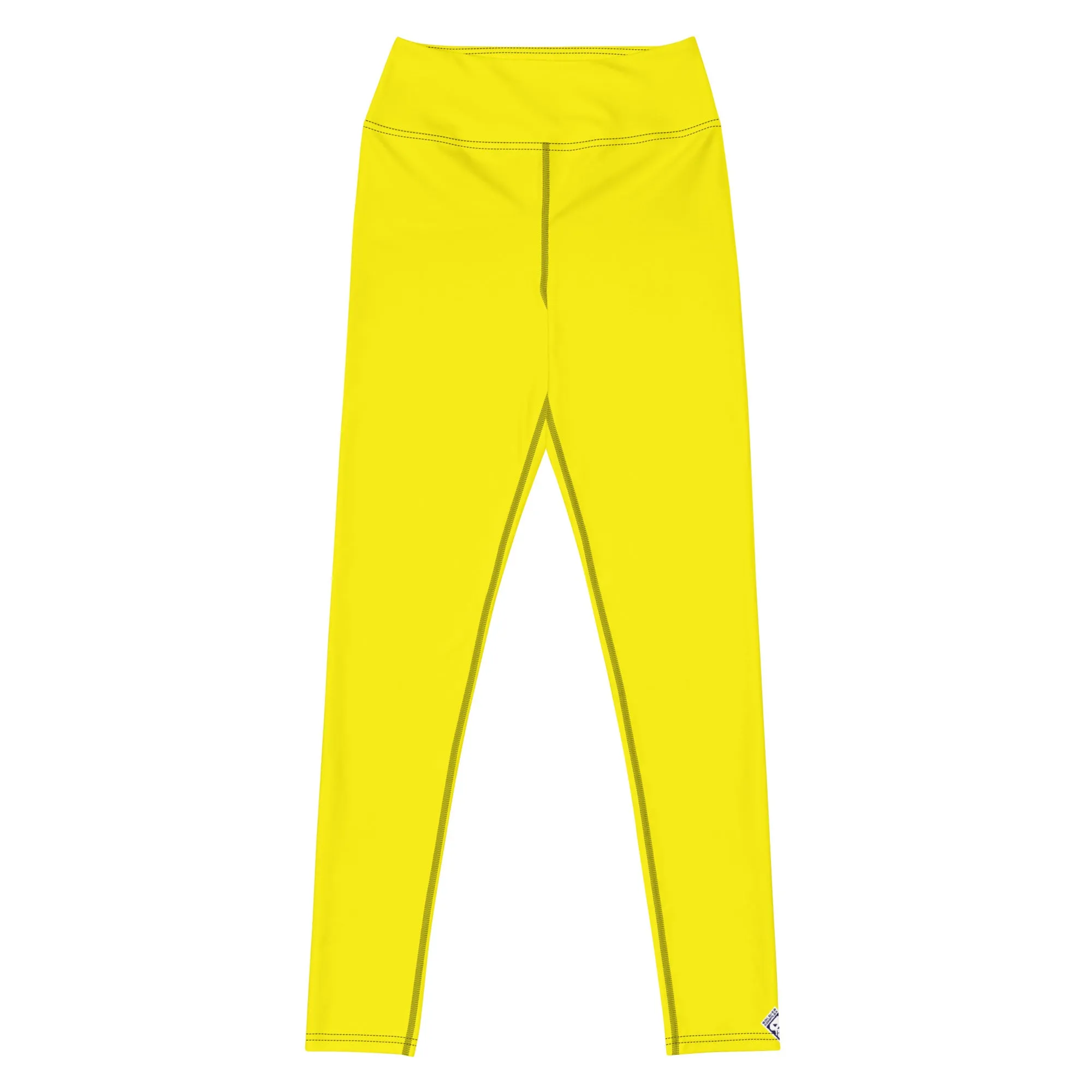 Versatile Movement: Solid Color Leggings for Women - Golden Sun