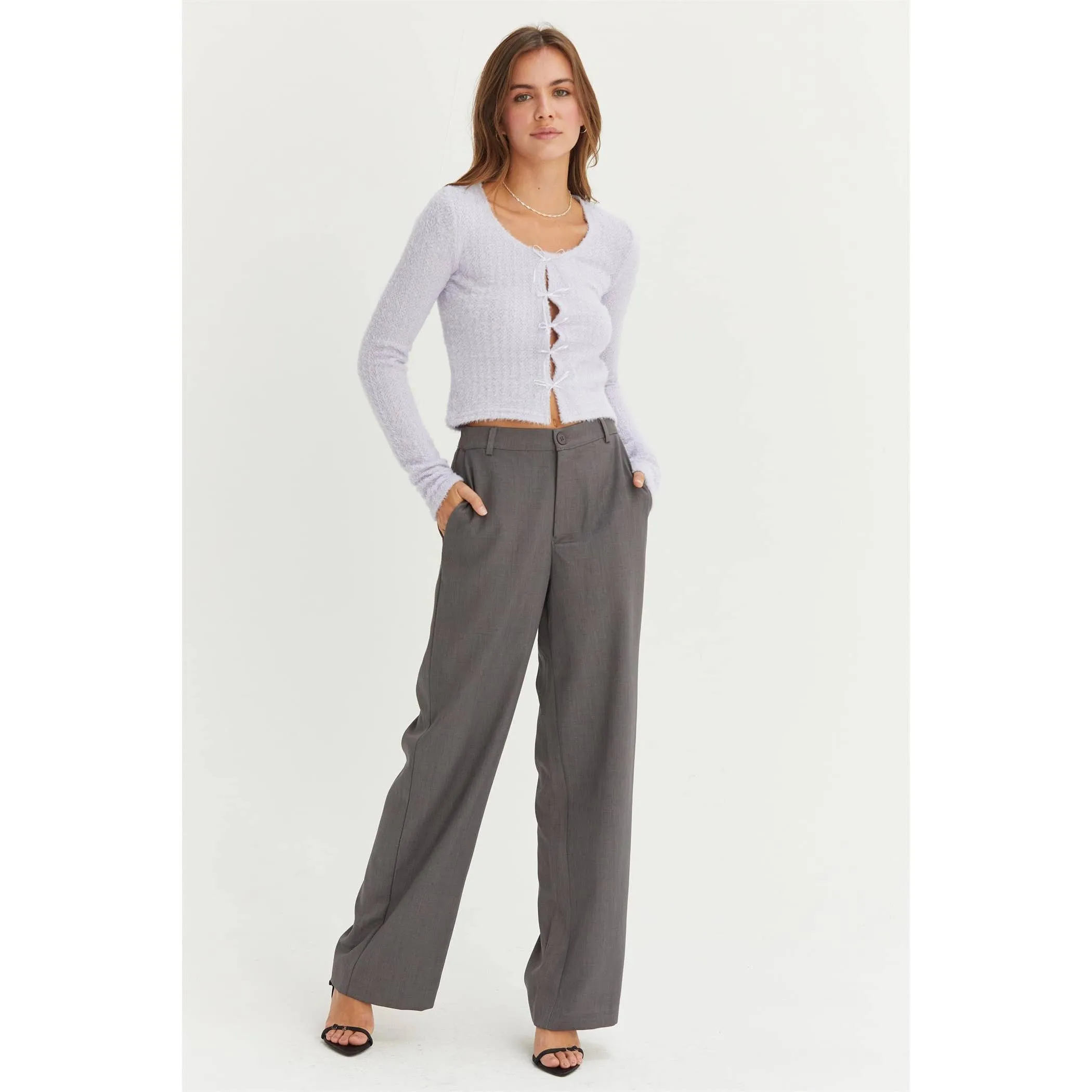 We Mean Business Pants - Charcoal