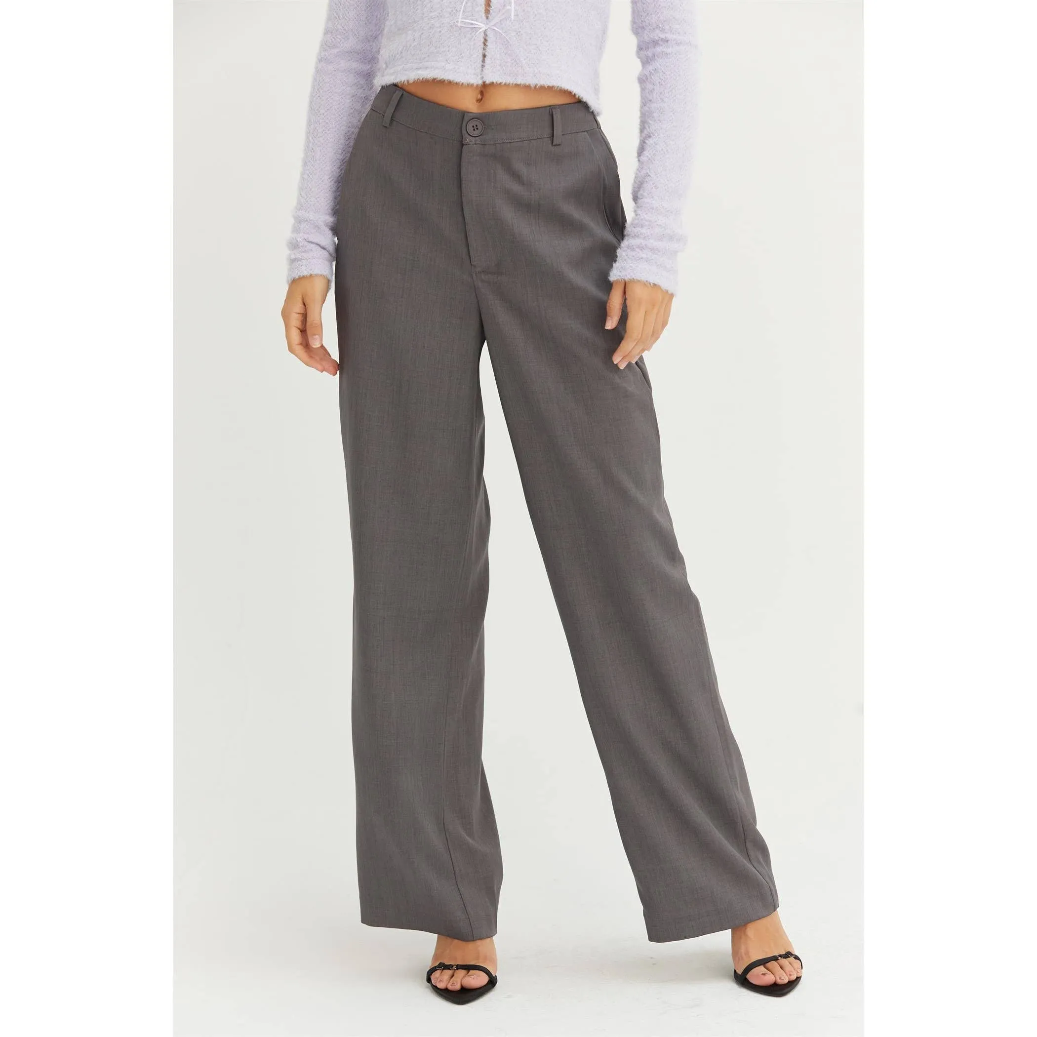 We Mean Business Pants - Charcoal