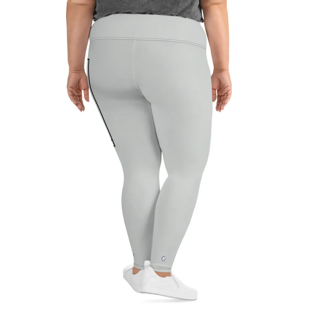 Women's Plus Size Yoga Pants Workout Leggings For Jiu Jitsu 018 - Smoke