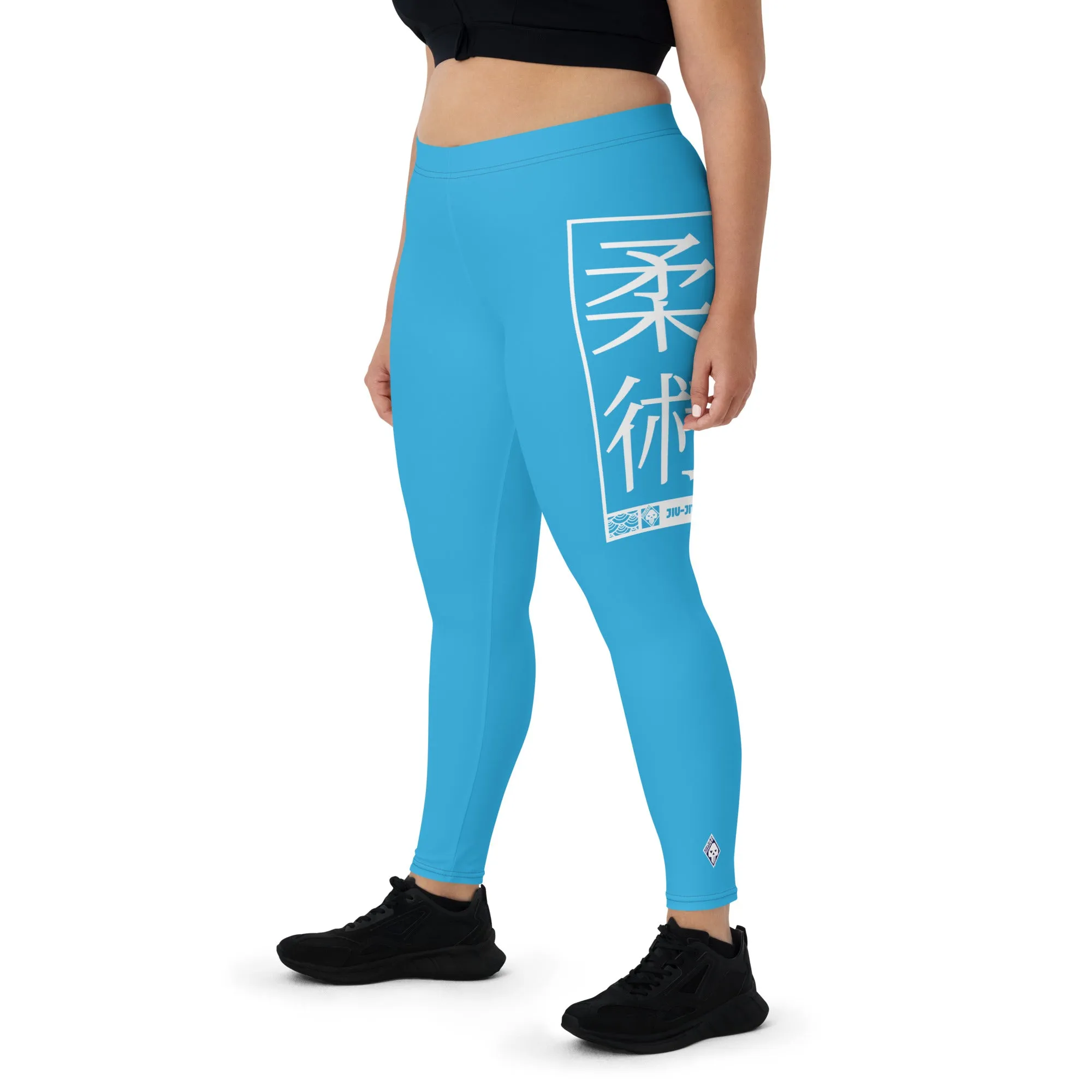 Women's Yoga Pants Workout Leggings For Jiu Jitsu 005 - Cyan