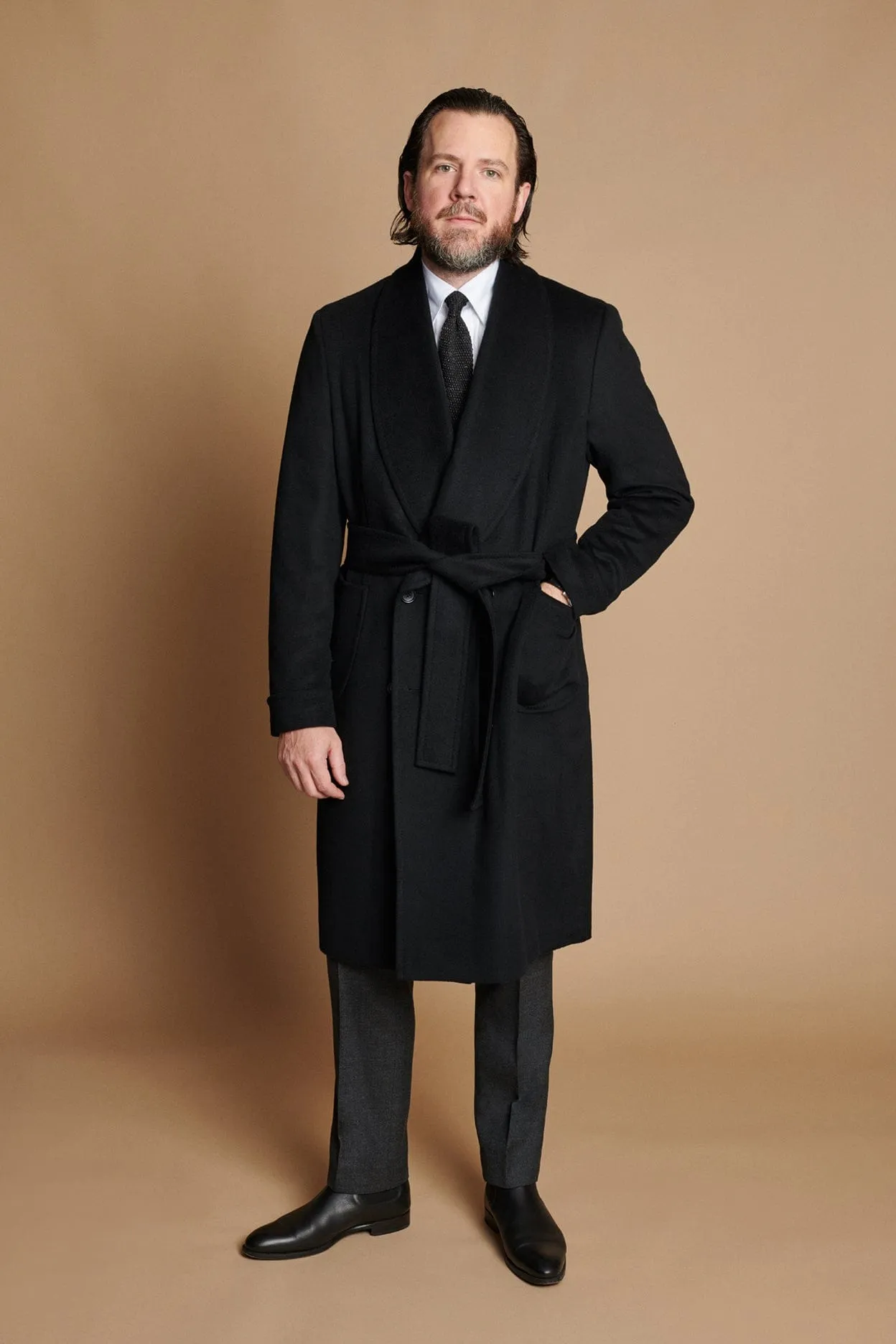 Wool Smoking Coat