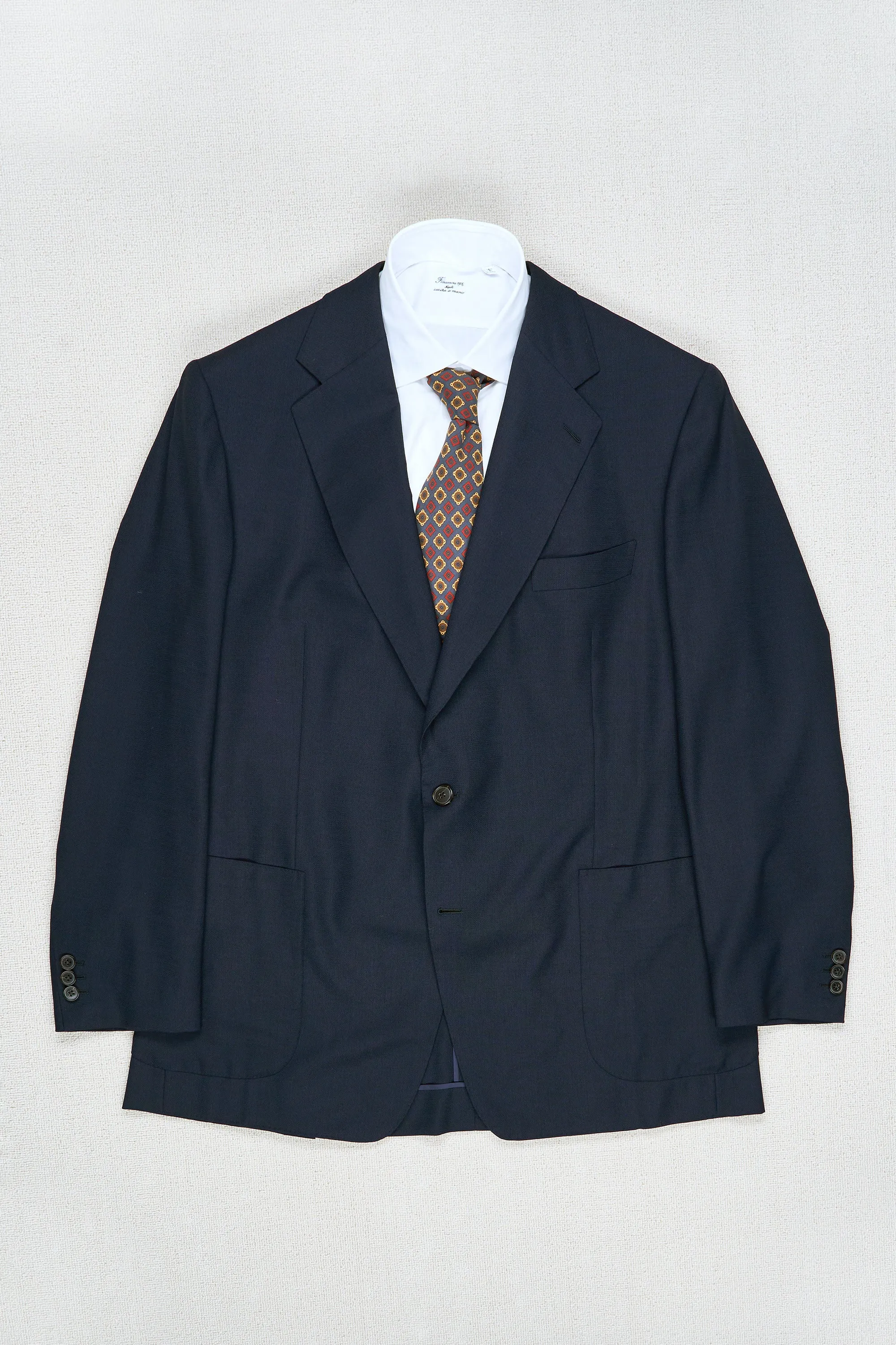 WW Chan Navy Loro Piana Wool Sport Coat Bespoke